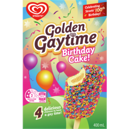 Photo of Golden Gaytime Birthday Cake Ice Creams