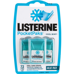 Photo of Listerine Pocket Packs Cool Mint Value Pack 72 Strips