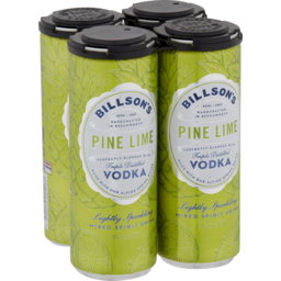 Photo of Billson's Vodka With Pine Lime 4 X 355ml 4.0x355ml