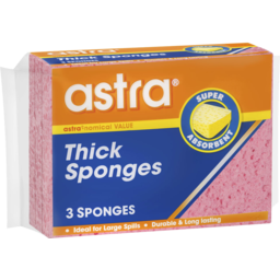 Photo of Astra Thick Sponges 3 Pack 