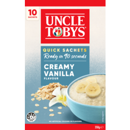 Photo of Uncle Tobys Creamy Vanilla Flavour Quick Oats Sachets