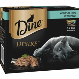 Photo of Dine Desire Cat Adt Pure Tuna Whitemeat 6x85g