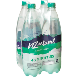 Photo of NZ Natural Water Sparkling 1L 4 Pack