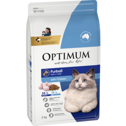 Photo of Optimum Furball Dry Cat Food With Chicken
