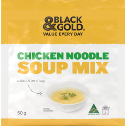 Photo of Black & Gold Chicken Noodle Soup Mix Packet
