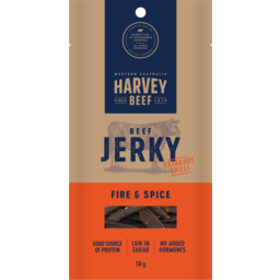 Photo of Harvey Beef Fire & Spice Extra Hot Chilli Jerky 50g 