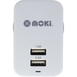 Photo of Moki Dual USB Wall Charger White 1pk