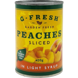Photo of G Fresh Peaches Sliced In Light Syrup
