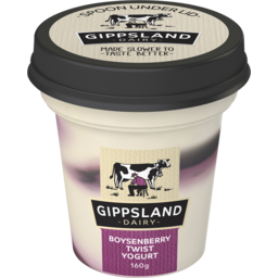 Photo of Gippsland Dairy Boysenberry Twist Yoghurt 160g