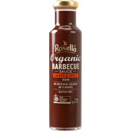 Photo of Rosella Smoky & Spicy BBQ Sauce Organic 250ml