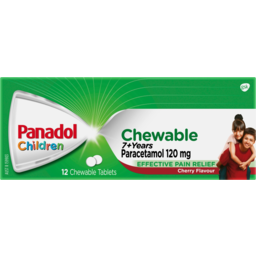 Photo of Panadol Children Chewable Paracetamol Tablets 7+Years 12 Pack