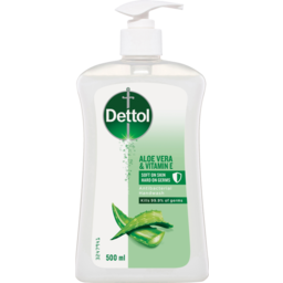 Photo of Dettol Antibacterial Liquid Handwash Pump Aloe Vera And Vitamin E 500ml