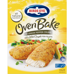 Photo of Birds Eye Oven Bake Lemon Pepper Crumb Hoki Fish Fillets 6 Pack