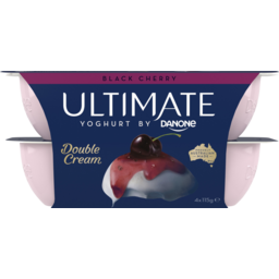 Photo of Danone Ultimate Black Cherry Yoghurt 4x115g