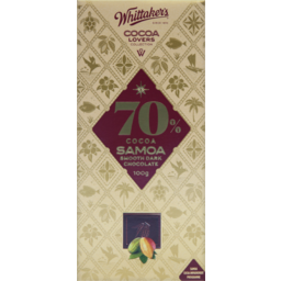 Photo of Whittaker's Cocoa Lovers Collection 70% Cocoa Samoa Smooth Dark Chocolate 100g