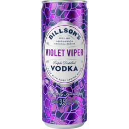 Photo of Billson's Vodka With Violet Viper 355ml