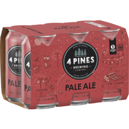 Photo of 4 Pines Pale Ale 6 Pack X 375ml 375ml