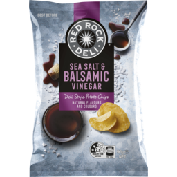 Photo of Red Rock Deli Sea Salt And Balsamic Vinegar Potato Chips Snack Bag Share Pack 90g 90g