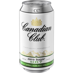 Photo of Canadian Club Zero Sugar Dry 375ml Can 