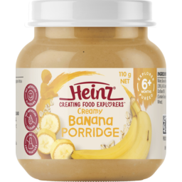 Photo of Heinz Creamy Banana Porridge 6+ Months Mashed Baby Food 110g