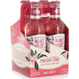 Photo of Manly Spirits Pink Gin & Tonic 4x275ml