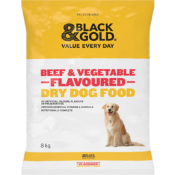 Photo of Black & Gold Dog Food Beef & Vegetable