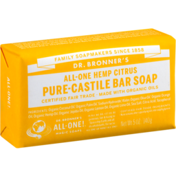 Photo of Dr. Bronner's All-One Hemp Citrus Pure-Castile Bar Soap 