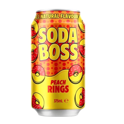 Photo of Soda Boss Peach Rings 375ml
