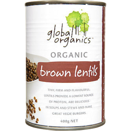 Photo of Global Organics - Brown Lentils 400g