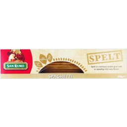 Photo of San Remo Spaghetti Spelt Pasta 250g