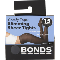 Photo of Bonds Comfy Tops Tights Small Slim Sheer Black