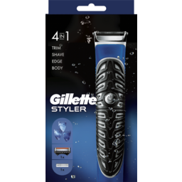 Photo of Gillette Styler 4 In 1 Powered Razor With Trimmer 1 Cartridge 1 Razor Handle 1 Aa Battery 3 Comb 