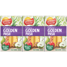 Photo of Golden Circle Golden Pash Fruit Drink Multipack Poppers 6x250ml