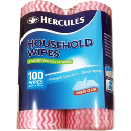 Photo of Hercules Household Wipes 2 Rolls 100 Pack