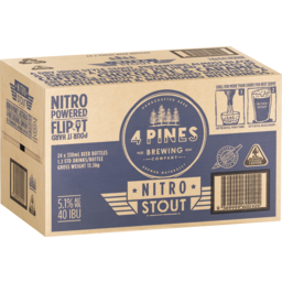 Photo of 4 Pines Brew Stout Bottle 330ml 24 Pack