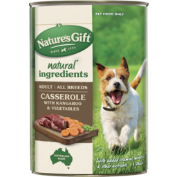 Photo of Nature's Gift Casserole Kangaroo & Vegetables Adult Wet Dog Food 1.2kg 1.2kg