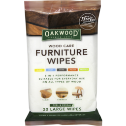 Photo of Oakwood Everyday Wood Care Furniture Wipes | 20 Pack 20pk