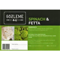Photo of Gozleme 4 U Spinach & Fetta Gozleme 350g