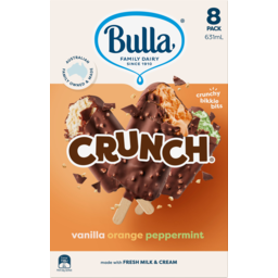 Photo of Bulla Crunch Orange, Mint & Vanilla