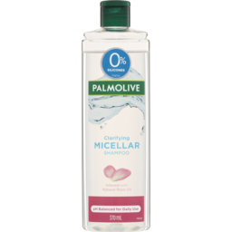 Photo of Palmolive Micellar Hair Shampoo Clarifying Natural Rose Oil 0% Silicones 370ml
