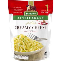 Photo of San Remo La Pasta Creamy Cheese Pasta & Sauce Single Snack