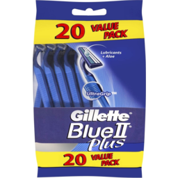 Photo of Gillette Blue Ii Plus Disposable Shaving Razor 20 Pack 20pk
