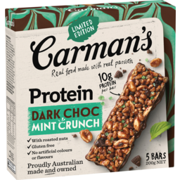 Photo of Carman's Dark Choc Mint Crunch Protein Bar Limited Edition