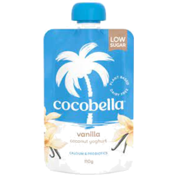 Photo of Cocobella Coconut Yoghurt Pouch Vanilla Low Sugar 110g