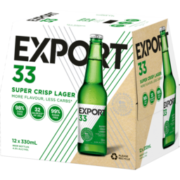 Photo of Export 33 Low Carb Bottles 12 Pack