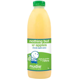 Photo of Nudie Nothing But Cloudy Apple Juice 1l 1l