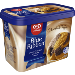Photo of Blue Ribbon Low-Fat Ice Cream Chocolate Toffee 2l