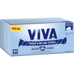Photo of Viva Rinse & Re-Use Towel 40 Sheets 