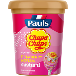 Photo of Pauls Chupa Chups Custard Strawberry & Cream 600g