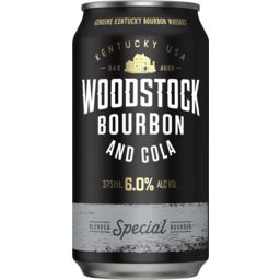 Photo of Woodstock Bourbon & Cola 6% 375ml